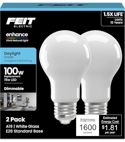 Feit Dimmable LED 5000K Daylight 4-Pack (100W Replacement) 17.5W